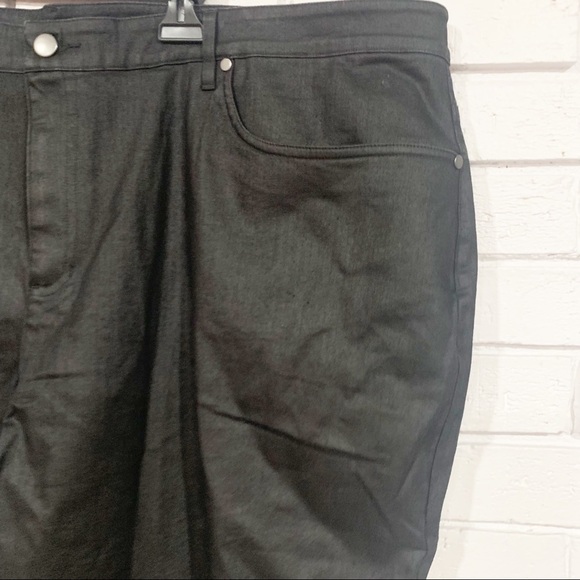 Eileen Fisher Women’s Coated Black Slim Ankle Jean - Picture 3 of 14